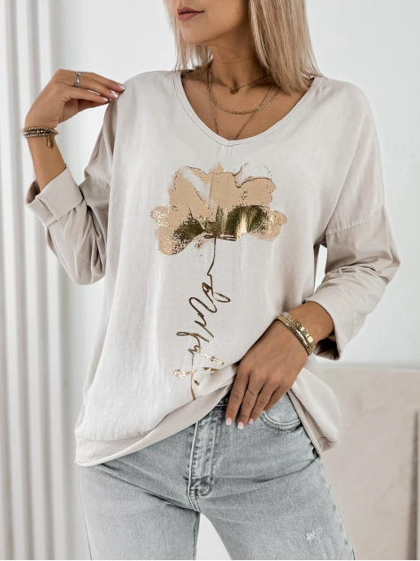 BLUZA WARADA BEJ