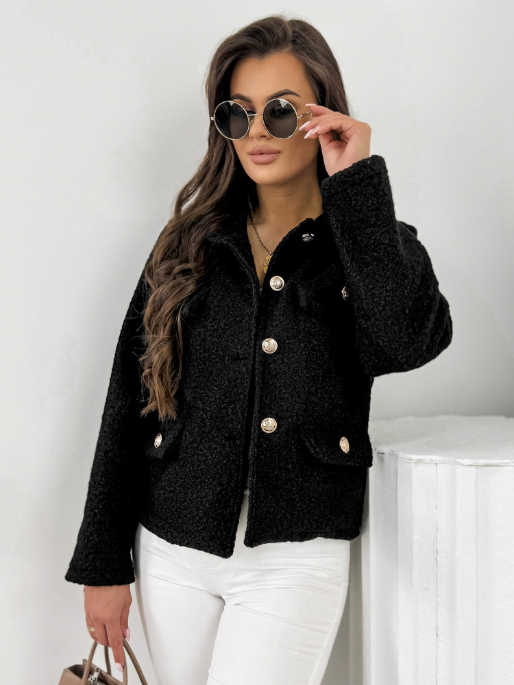 JACKET BOUCLE XAVIA BLACK