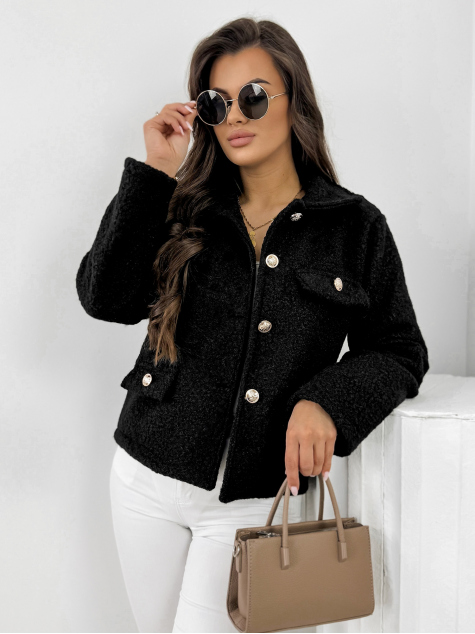 VESTE BOUCLE XAVIA NOIR