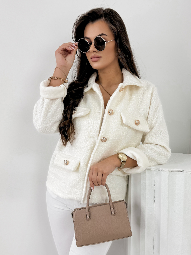JACKET BOUCLE XAVIA ECRU