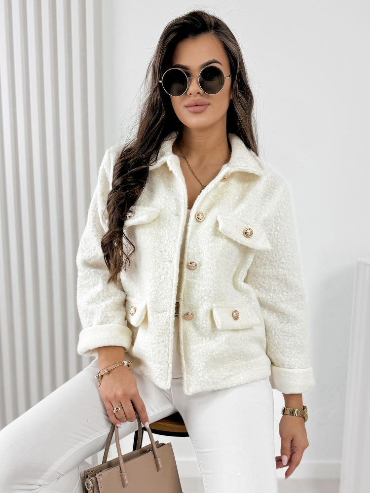 JACKET BOUCLE XAVIA ECRU