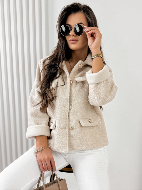 JACKET BOUCLE XAVIA BEIGE