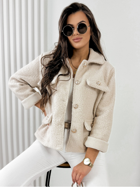 JACKET BOUCLE XAVIA BEIGE