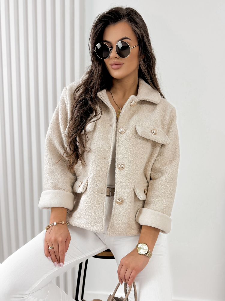 STRIUKĖ BOUCLE XAVIA SMĖLIO SPALVOS