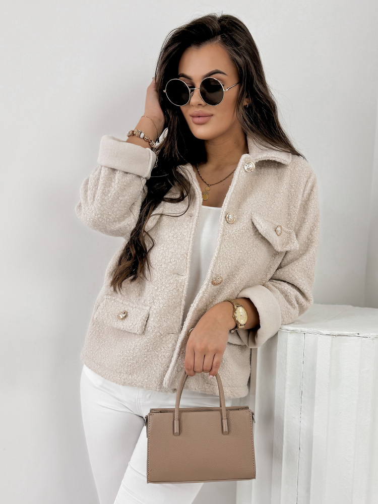VESTE BOUCLE XAVIA BEIGE