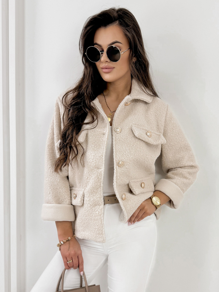 JACKET BOUCLE XAVIA BEIGE