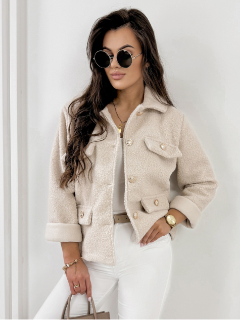 JACKET BOUCLE XAVIA BEIGE