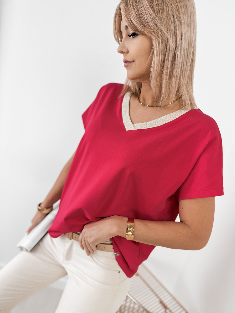 BLOUSE BREANA RASPBERRY