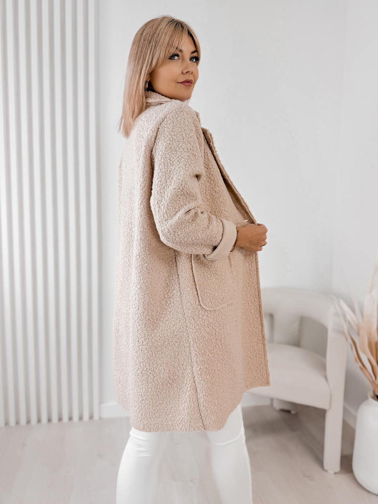 SZÖVETKABÁT BOUCLE MELINDA BÉZS