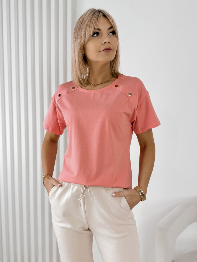 BLUSE BEXLEY PFIRSICHFARBENE