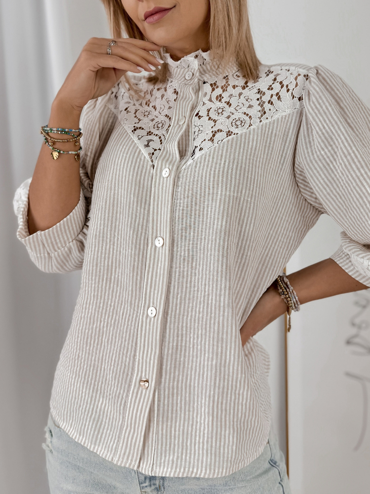CHEMISE GOVIN BEIGE