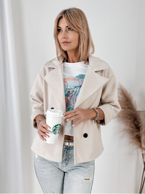 MANTEAU NAYA BEIGE