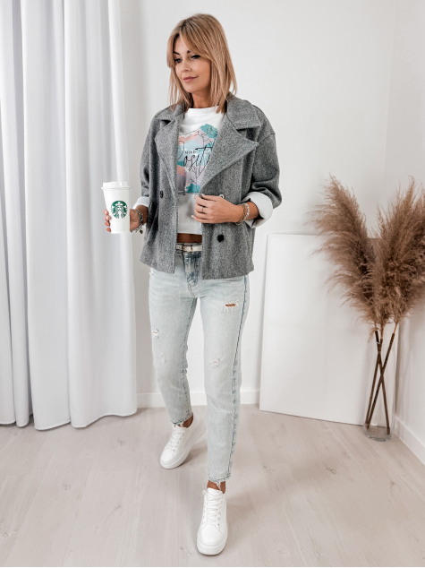 MANTEAU NAYA GRIS