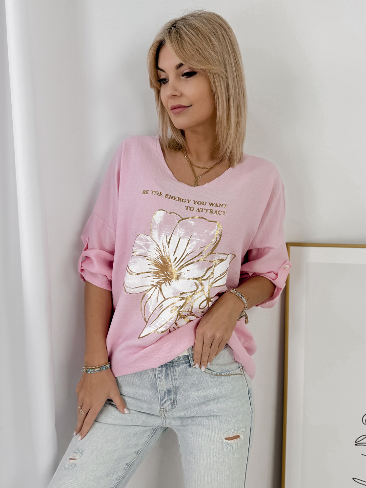 BLUZA ZINZA ROZ PUDRAT