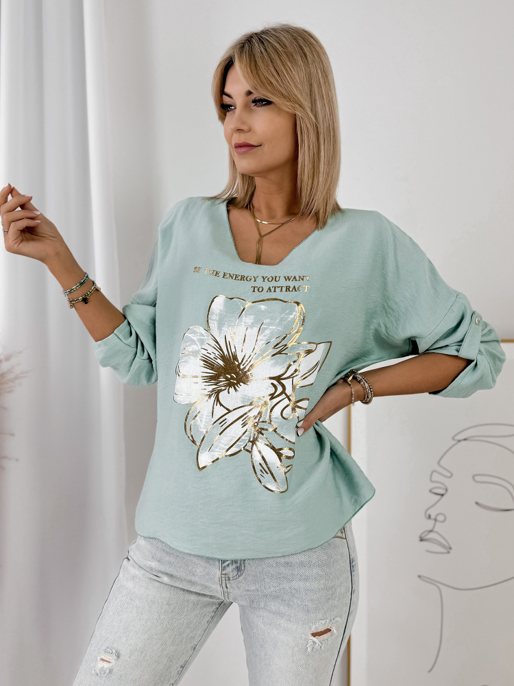 BLOUSE ZINZA MENTHE