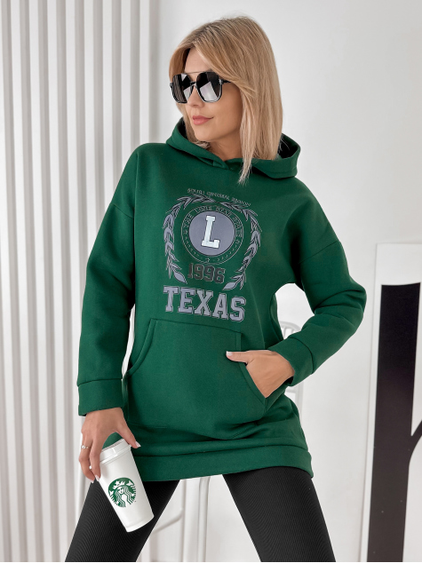 SWEATSHIRT TEXAS GREEN