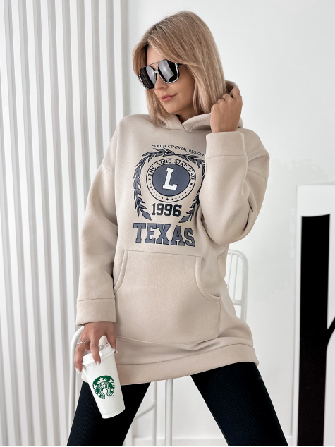 SWEATSHIRT TEXAS BEIGE