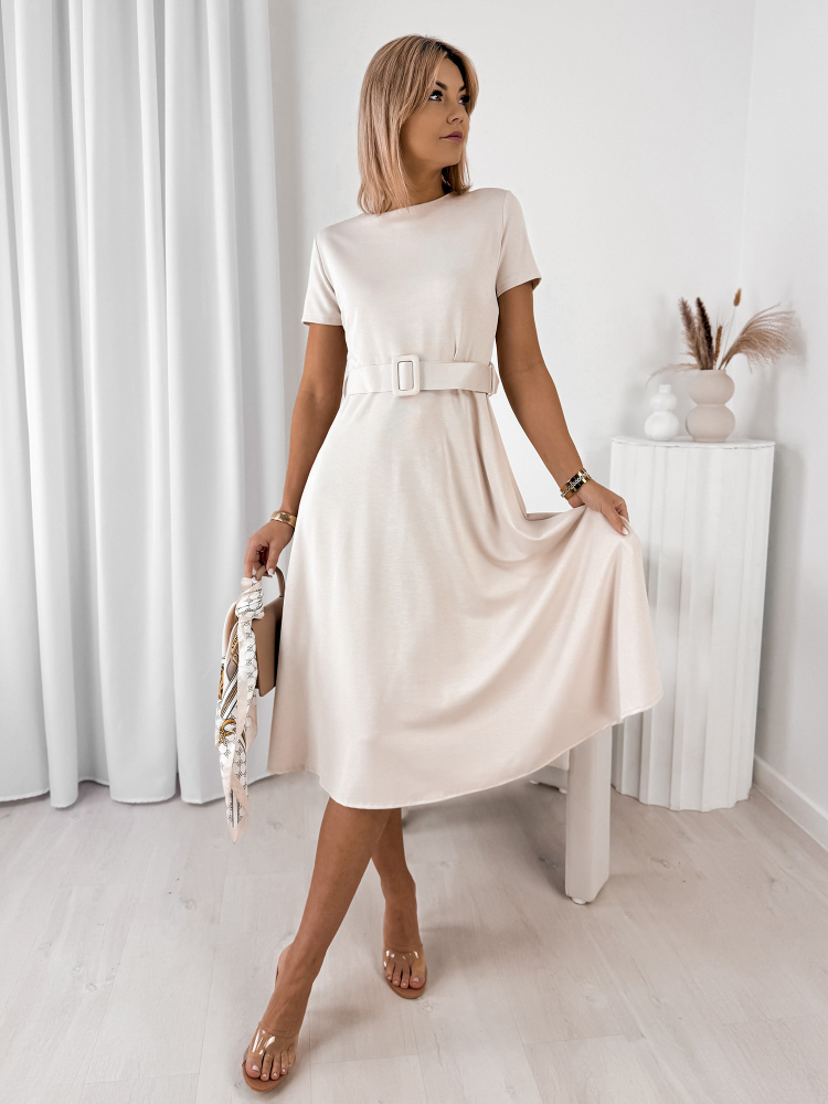 KLEID DRASILLA BEIGE
