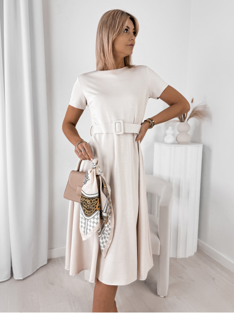 KLEID DRASILLA BEIGE