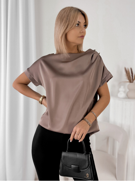 BLUSE BINTHA BRAUNE