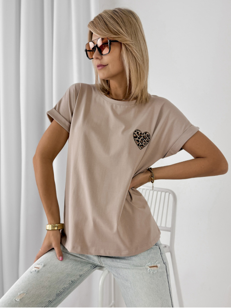 BLOUSE ATRYN BEIGE FONCÉ