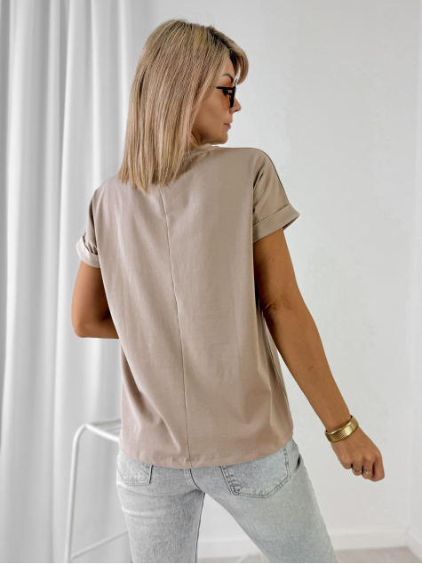 BLOUSE ATRYN BEIGE FONCÉ