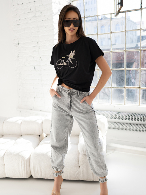 BLUSE LUNARIA SCHWARZ