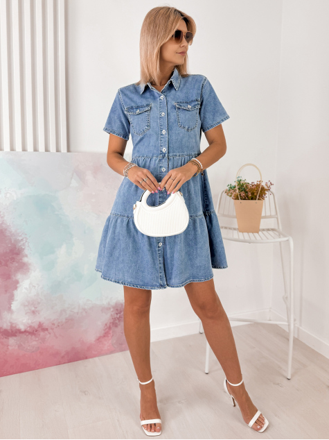 KLEID ANNABEL JEANSBLAU