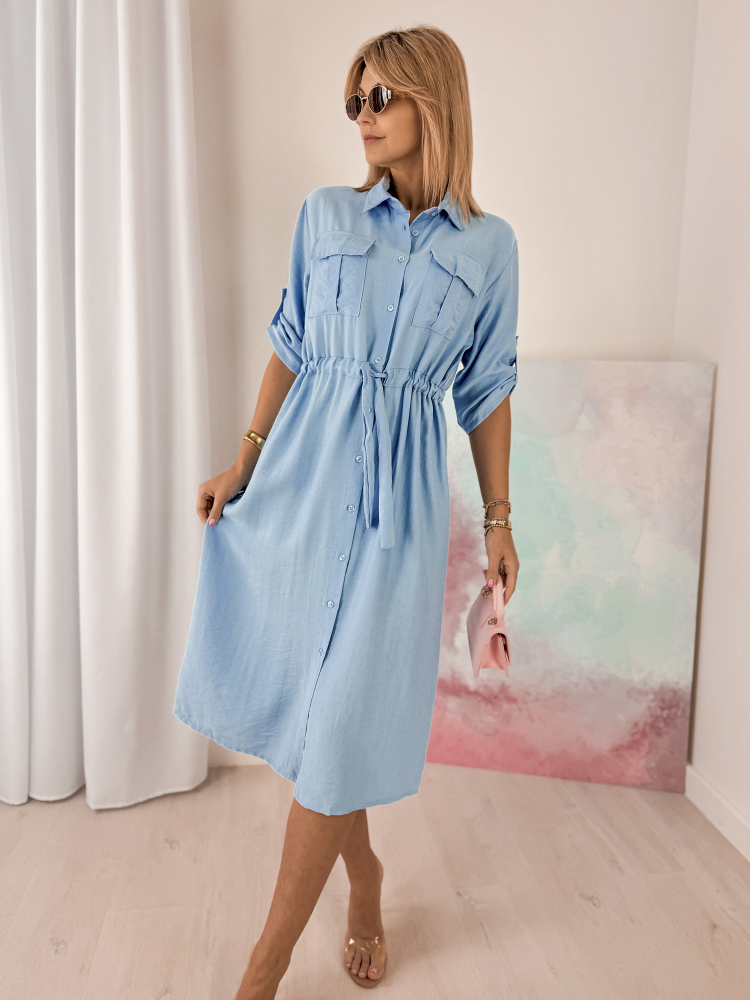 KLEID TENNA BLAU