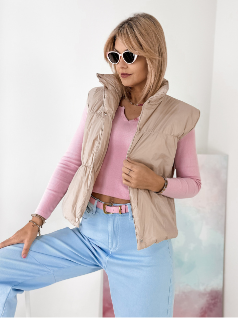 GILET NYSTA BEIGE