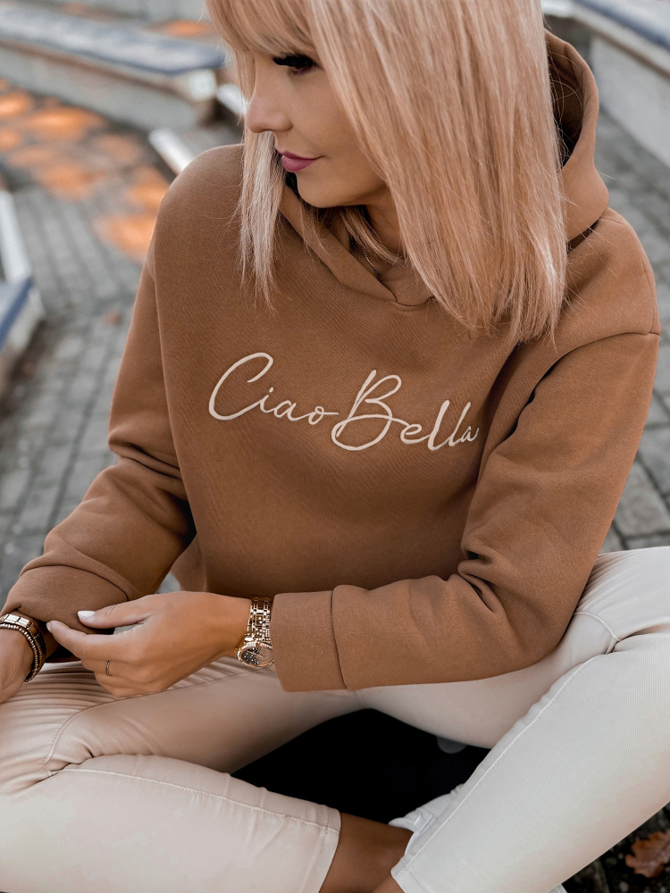 SWEATSHIRT BELLA KARAMELLFARBEN