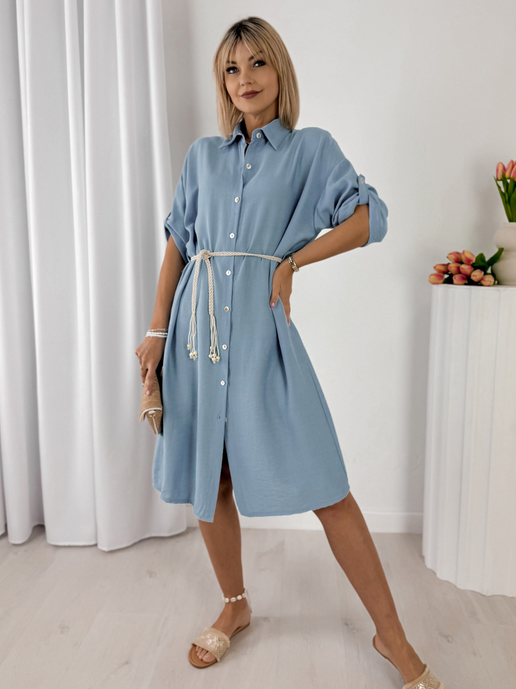 ROBE POULIA BLEU CIEL