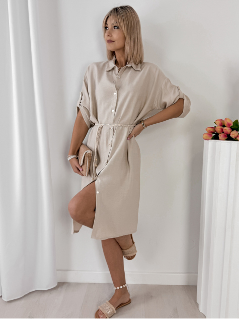 DRESS POULIA BEIGE