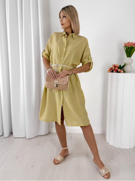 DRESS POULIA YELLOW