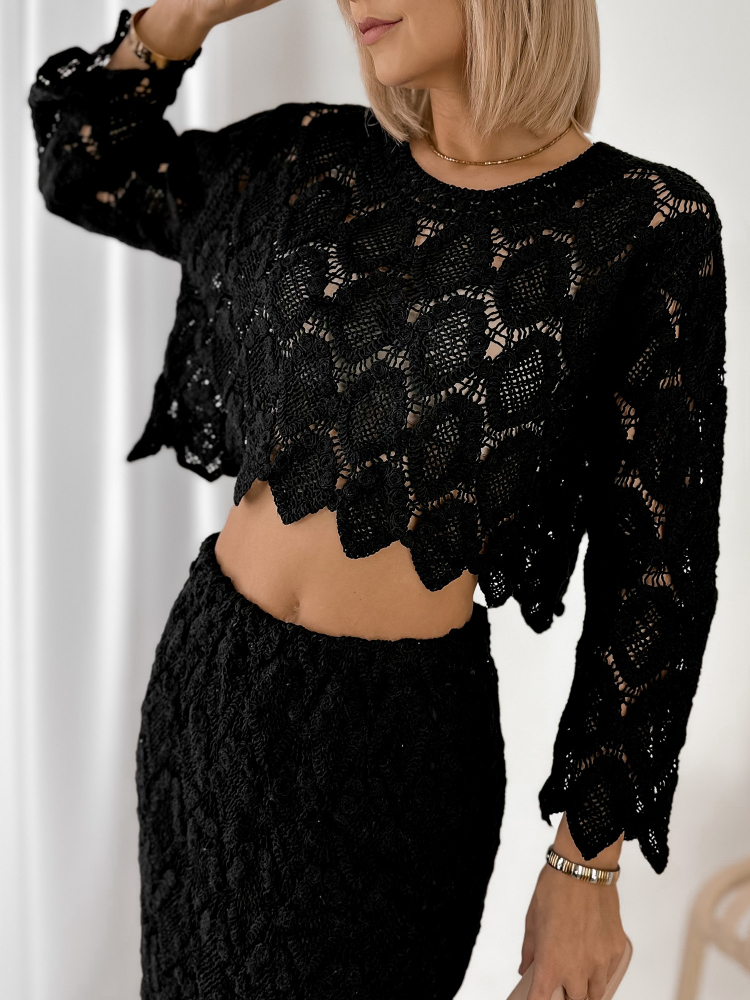 BLUSE IZUE SCHWARZ