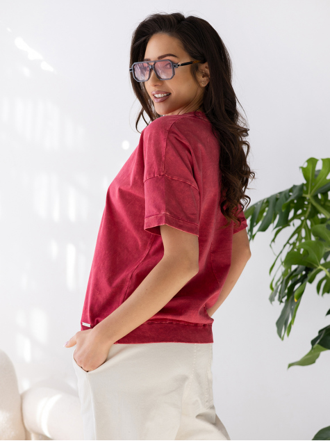 BLOUSE LERAVI BORDEAUX