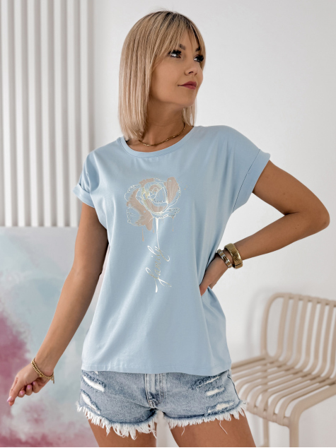 BLUZA ZALON ALBASTRU