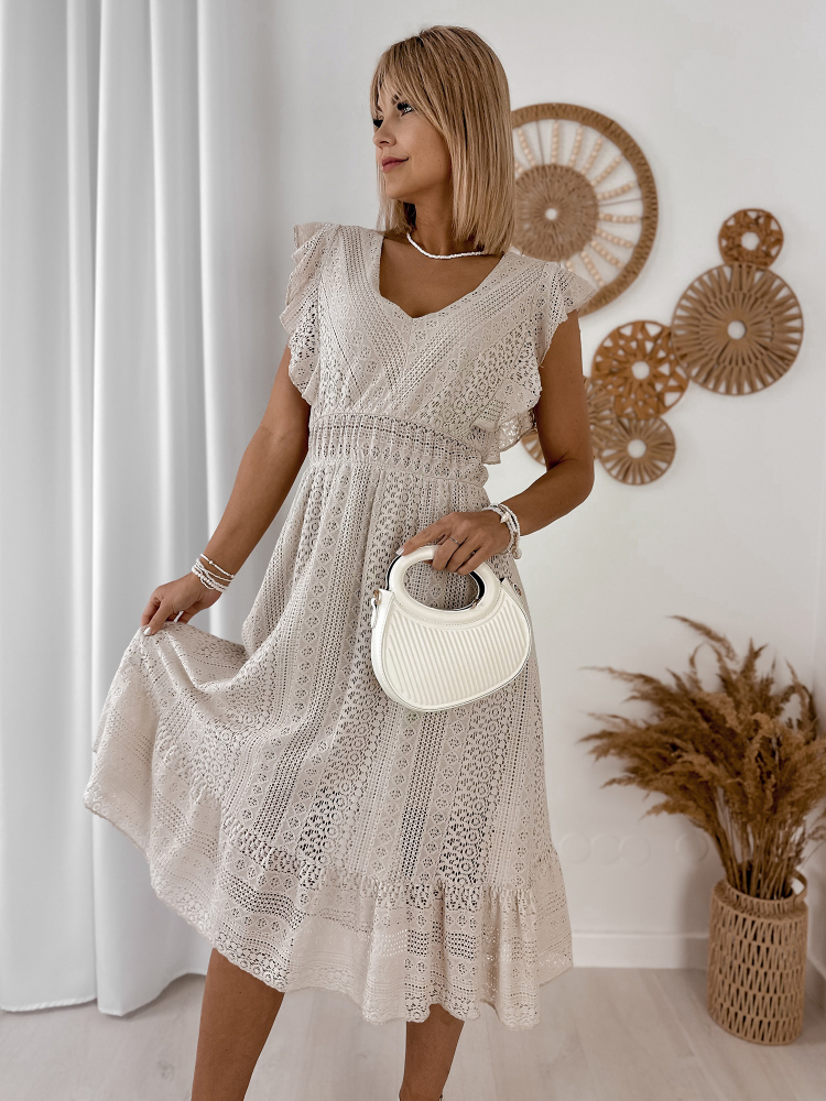 DRESS HERMIONE BEIGE