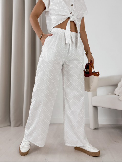 PANTALONI MAREZA ALB