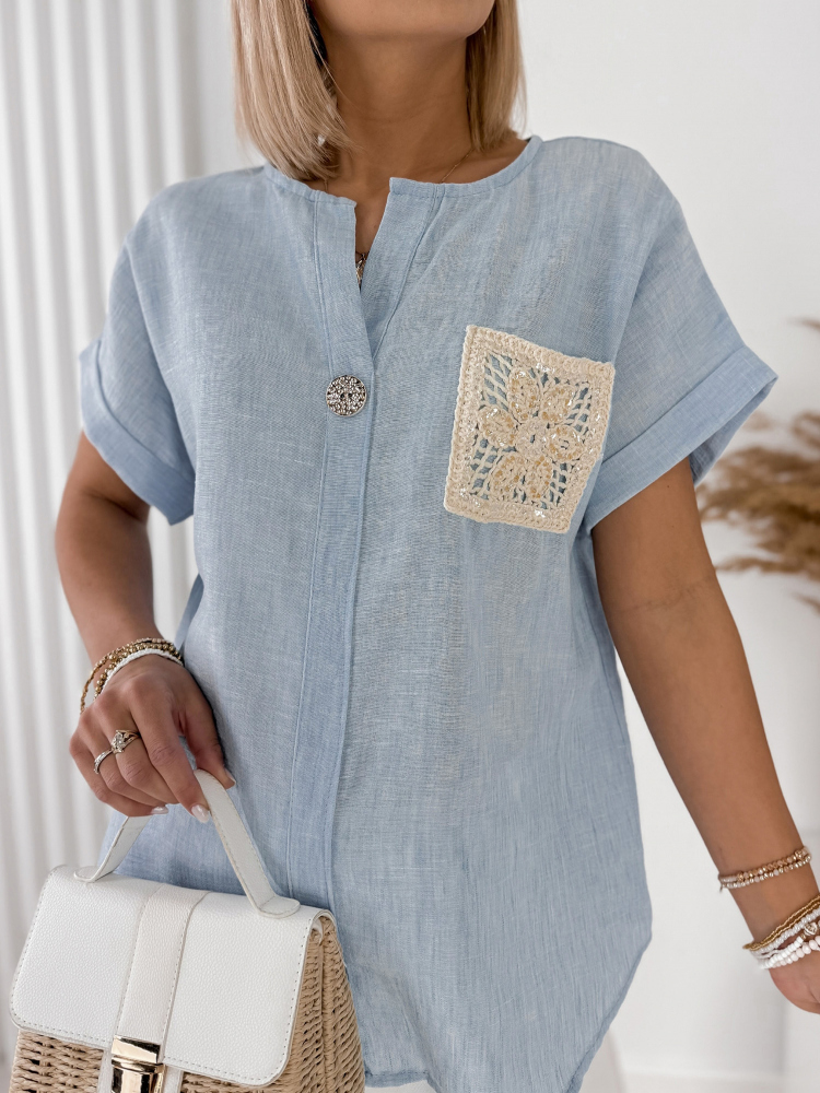 BLOUSE BLUE VALNIA