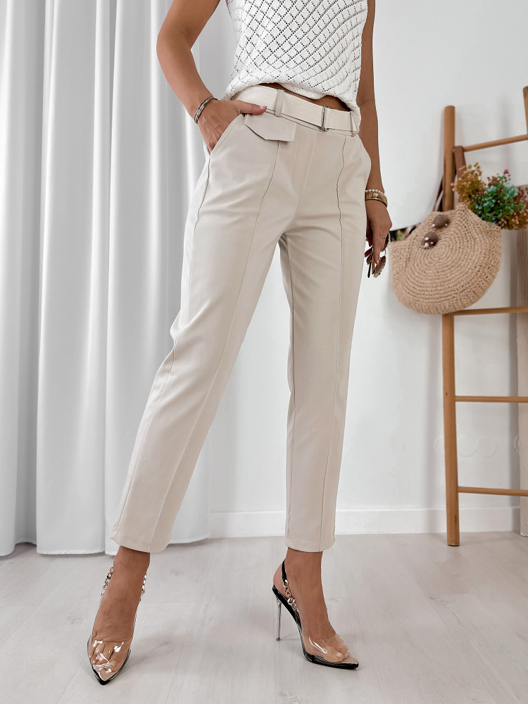 PANTALONI TEKKA CREM