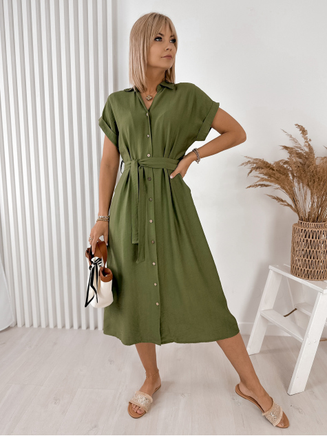DRESS DELINA GREEN