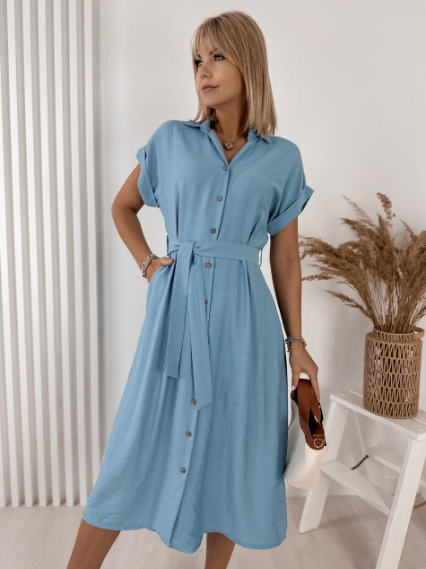 ROBE DELINA BLEUE