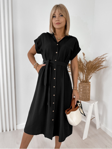 ROBE DELINA NOIR