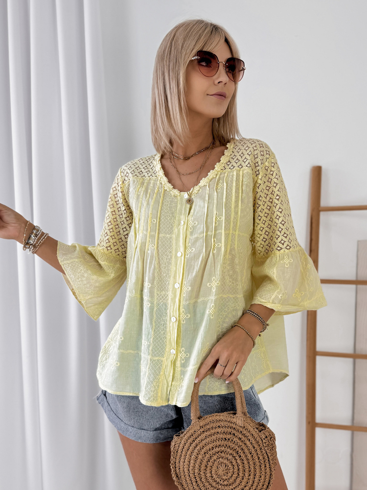 CHEMISE MOKAVA JAUNE