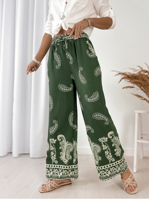 PANTALONI VELMIRA VERDE