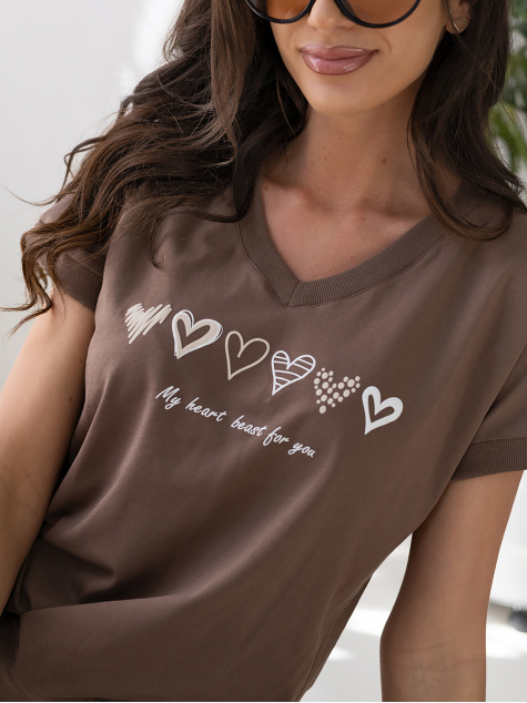 BLOUSE TINNA BRUN