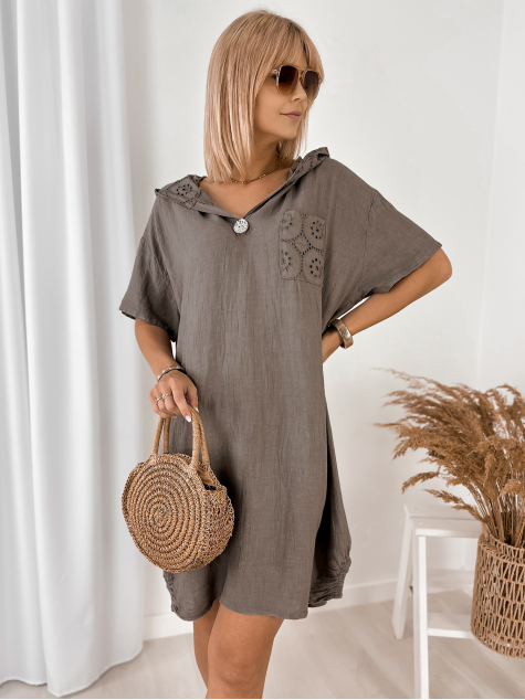 KLEID ALVOREA DUNKELBEIGER