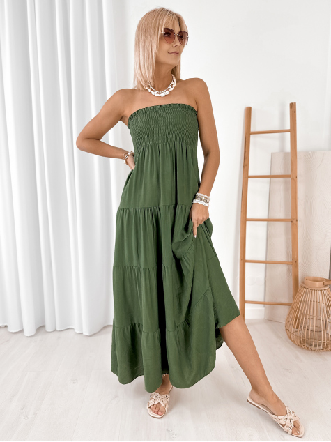 KLEID FLAMIRA KHAKI