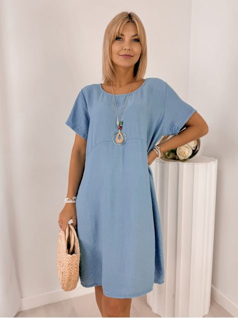 ROBE TANIRA BLEU